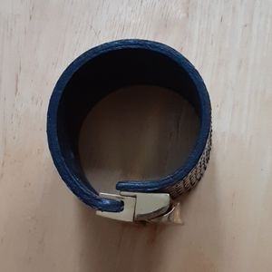 Silver Snakeskin Cuff